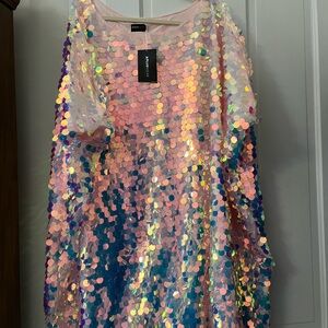 Pink Sequin Dress